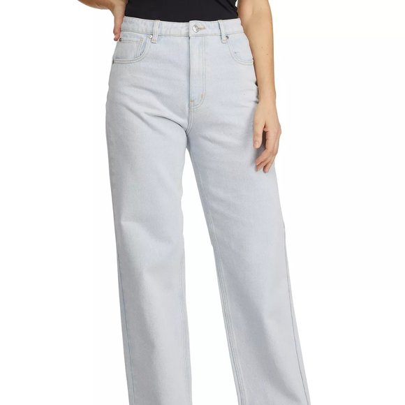 NUMERO Juniors' Wide-Leg Light Wash Jeans in Platinum Blue Size 29 - Picture 2 of 7